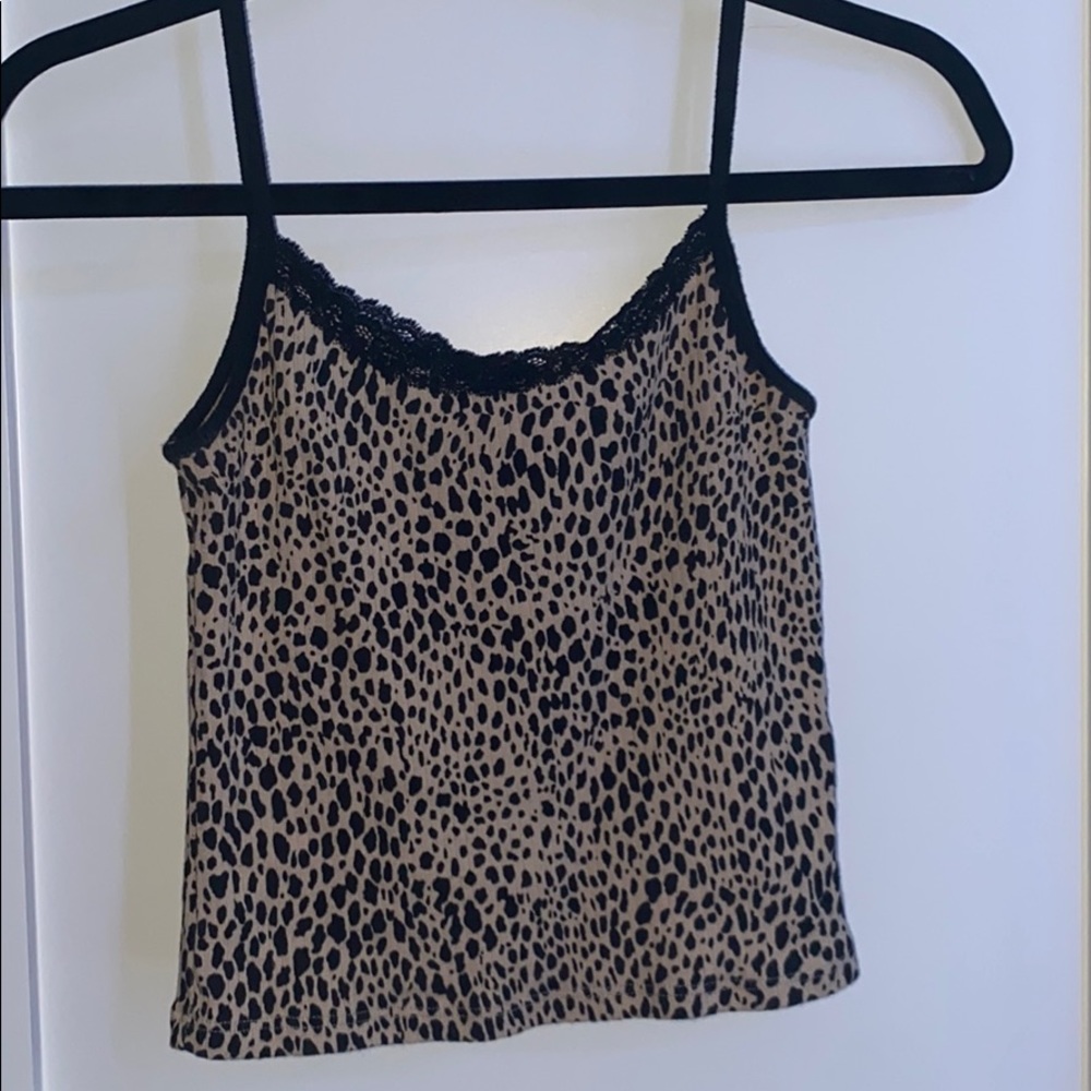 brandy melville cheetah tank top